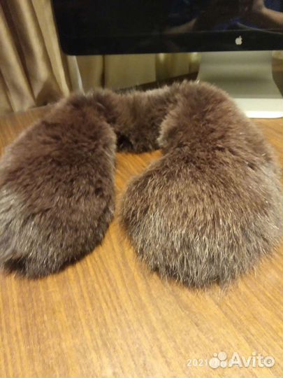 Меховой воротник песец