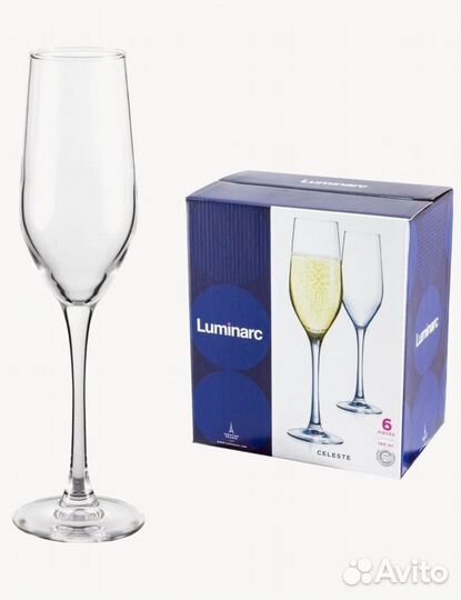 Набор бокалов для шампанского Luminarc (новые)