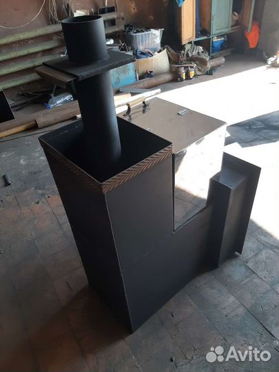 Печь для бани с баком