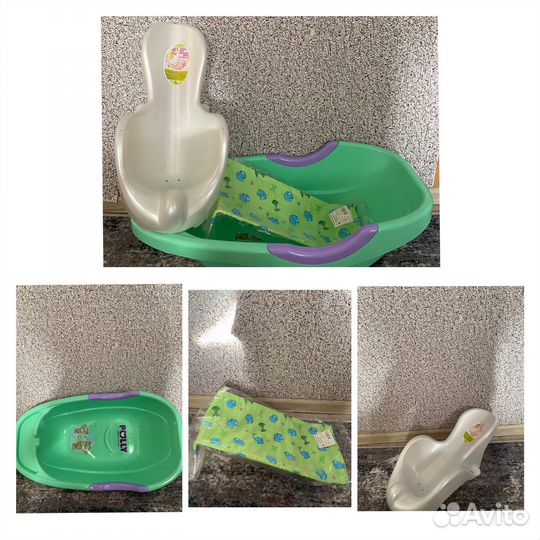 Ванночка для купания с горкой