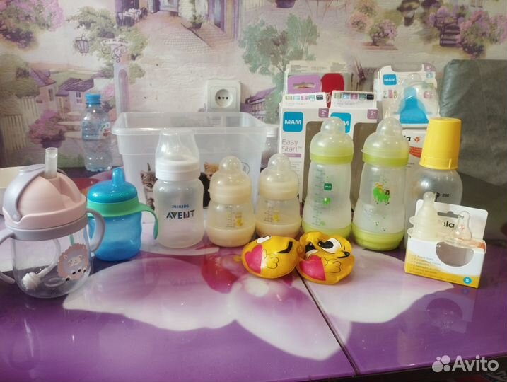 Бутылочки для кормления avent mam medela
