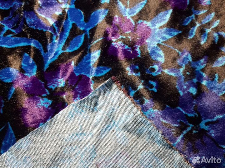 Отрез ткани СССР бархат