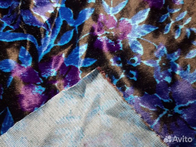 Отрез ткани СССР бархат