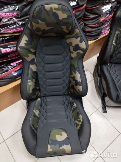 Новые сиденья niva sport Хаки