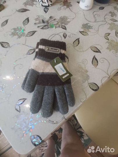Перчатки шерстяные