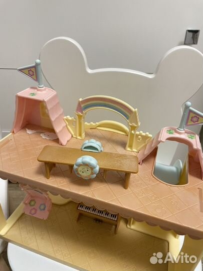 Sylvanian families игровая площадка дворец автобус