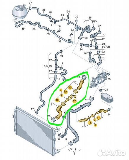 Патрубок Volkswagen Polo CK CWV947611 2021