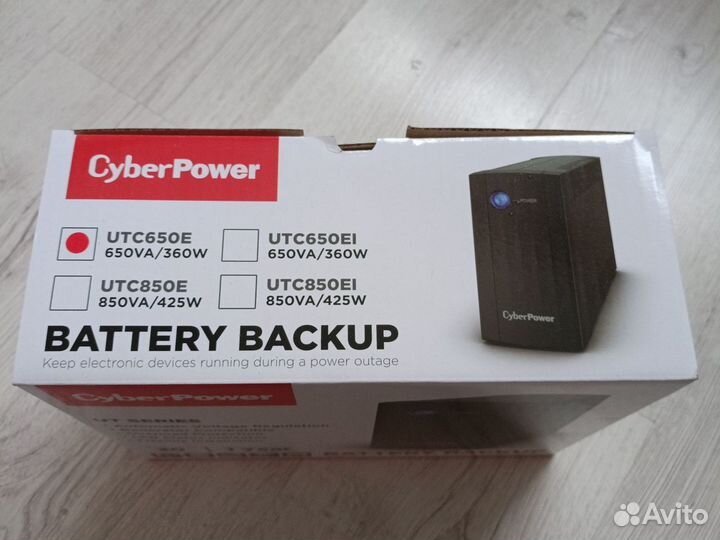 CyberPower ибп UTC650E бесперебойник новый