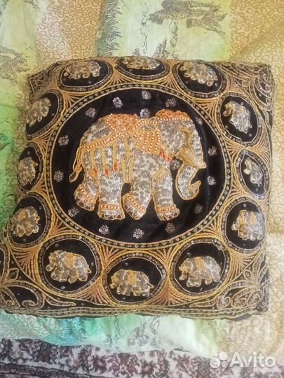 Интерьерные наволочки на подушку2шт 40х40.Из Индии