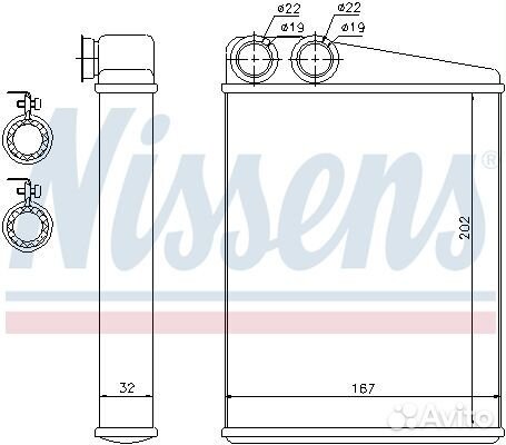 Радиатор отопителя Мерседес X164 / W164 / W251