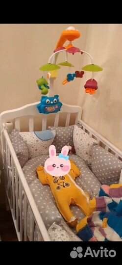 Бортики в кроватку, кокон, подушки