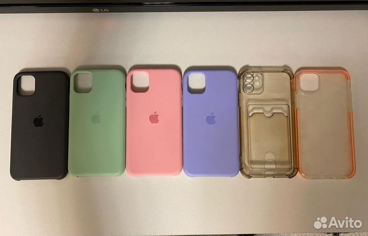 Чехлы на телефон iPhone 11 + 2 стекла в подарок