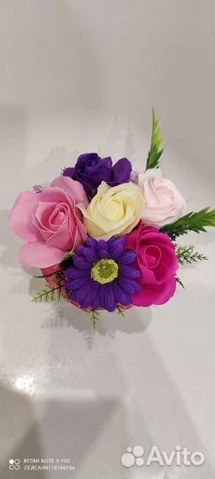 Букет розы герберы