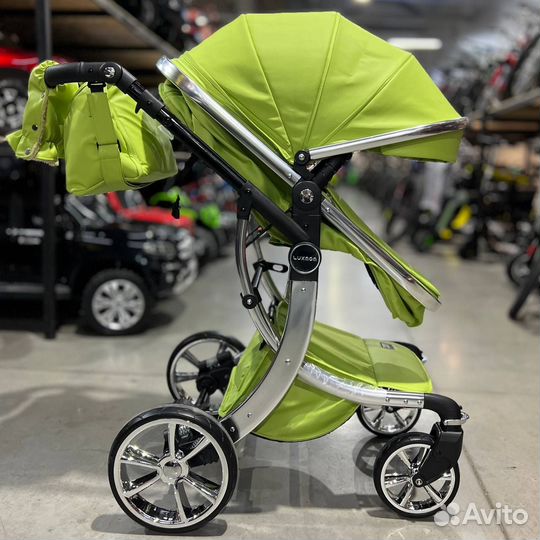 Детская 4-х колесная коляска Luxmom 608 2в1