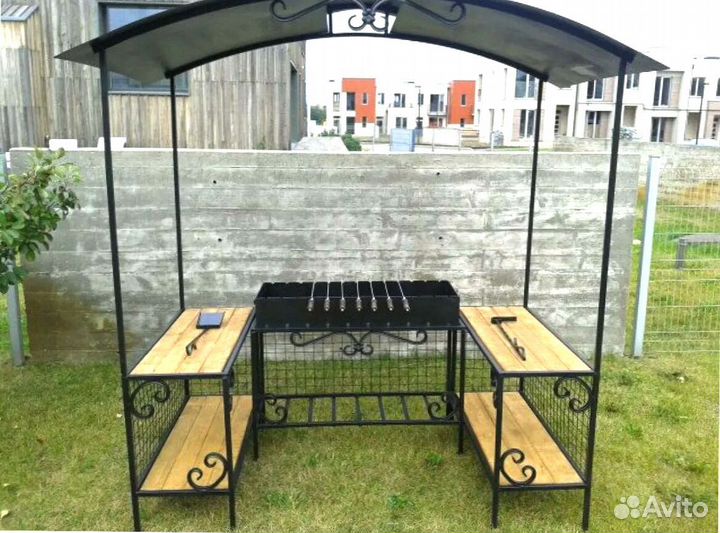 Мангал С печкой под казан