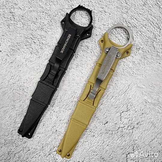 Нож нескладной 178SBK socp ст.440С (белый/чёрный)