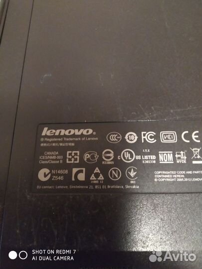 Ноутбук lenovo на запчасти