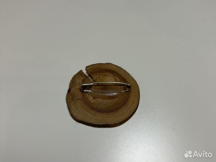 Значок hand made деревянный