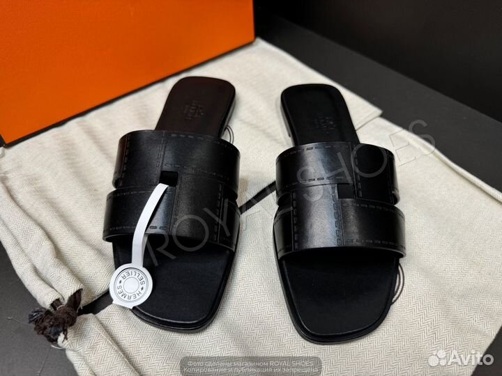 Шлепанцы женские Hermes Oran Slide