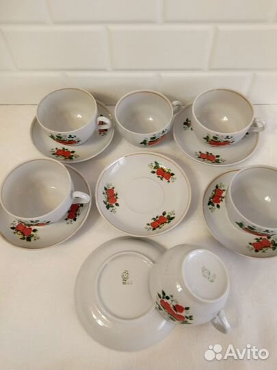 Сервиз чайный СССР. Пролетарий.Бронницы