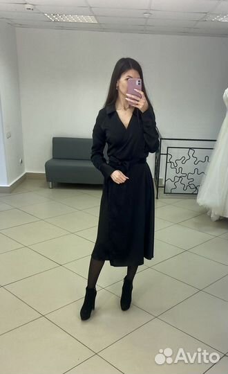 Платье шелковое