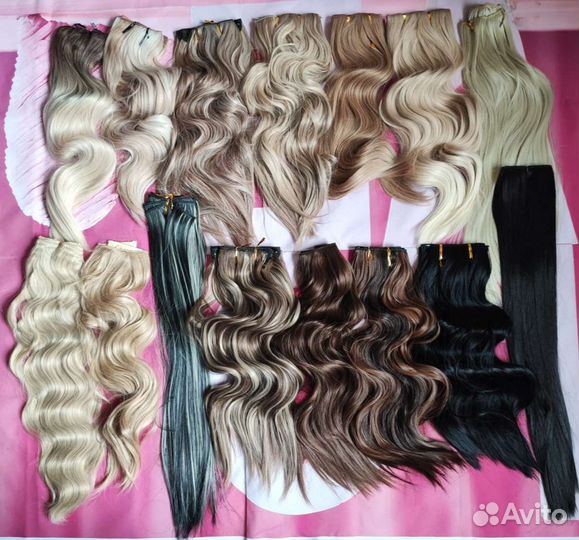 Волосы для наращивания Волосы на заколках