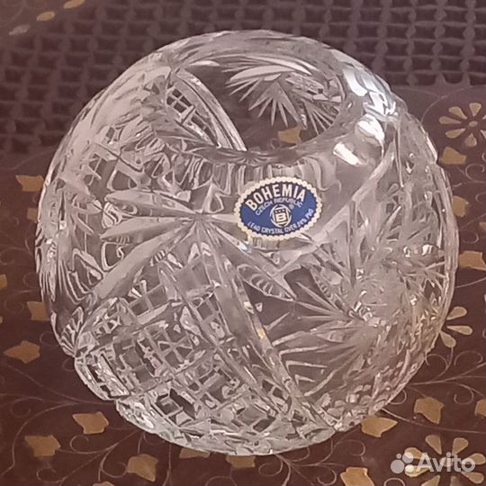 Ваза, хрусталь, bohemia