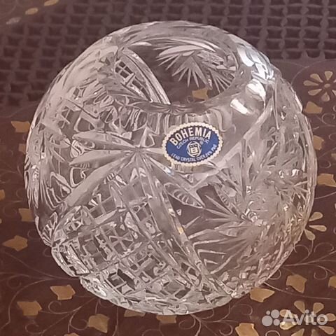 Ваза, хрусталь, bohemia