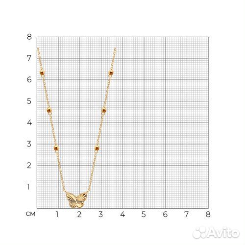 Колье sokolov из золота, 070668, р.50