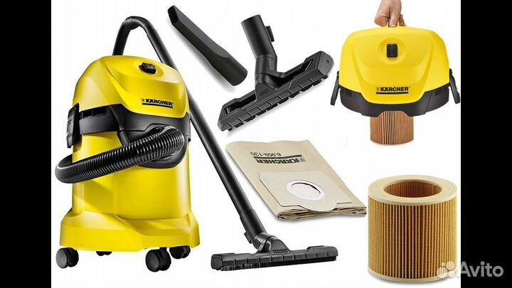 Аренда строительного пылесоса karcher