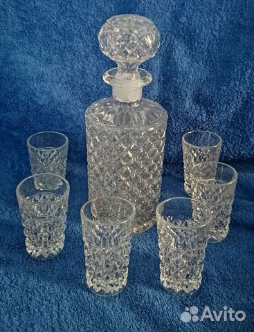 Графин - штоф хрустальный СССР и стопки