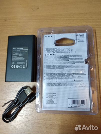 Акб Sony NP-FW50+Двойное зарядное устр-во NP-FW50