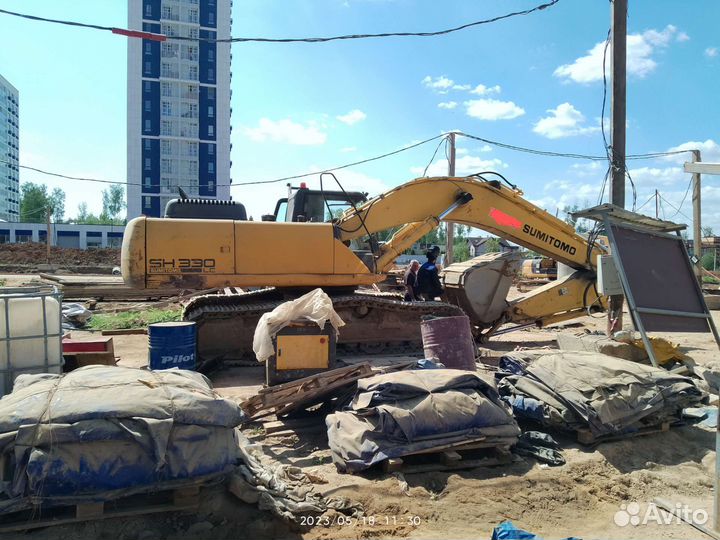 Услуги гусеничного экскаватора 330