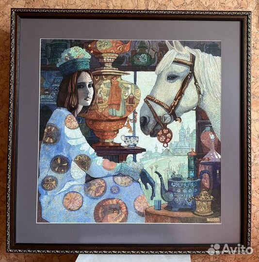 Постер большого размера в паспарту и раме