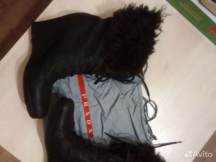 Prada ботинки 38 размер