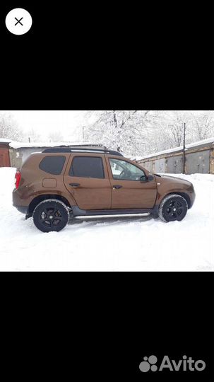 Защита порогов на renault duster