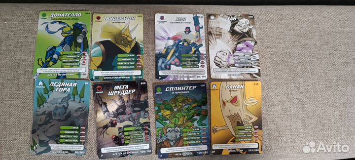 Коллекционные карточки черепашки ниндзя