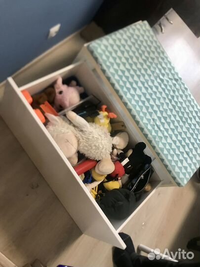 Скамья С ящиком и подушкой икея Стува