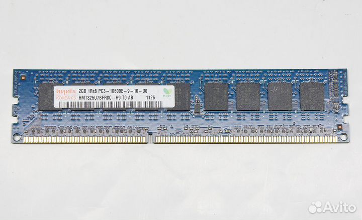 RAM 2GB DDR3 1Rx8 PC3-10600E ECC HP 637458-571
