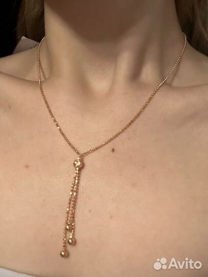 Золотое колье 45см