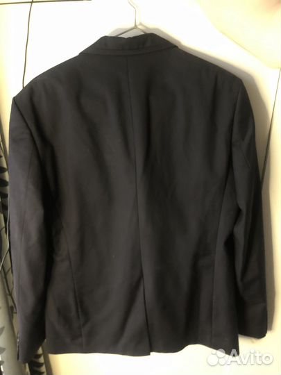 Темно-синий костюм мужской двойка