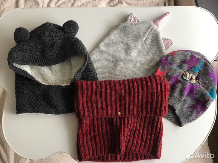 Шапка для девочки весна/осень 4-8 лет