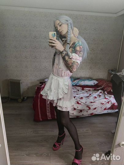 Платье розового цвета L-xl(46-50)