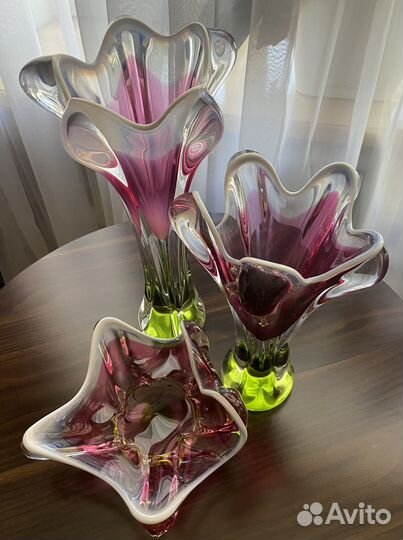 Винтажные вазы Чехословакия