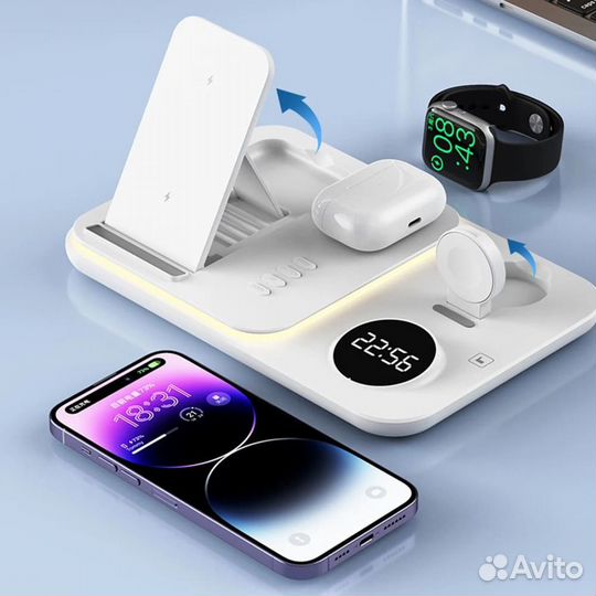 Беспроводная док. станция 5 в 1 Wireless Charging