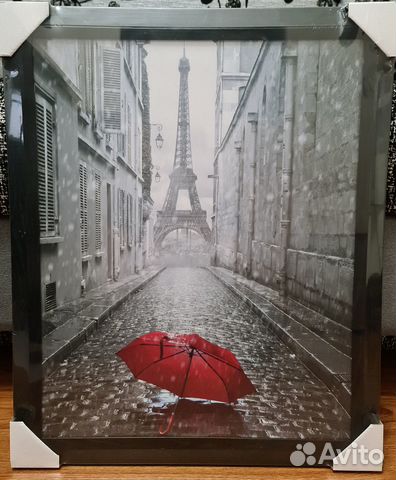 Картина в раме постер