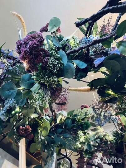 Подвес потолочный из искусственных растений