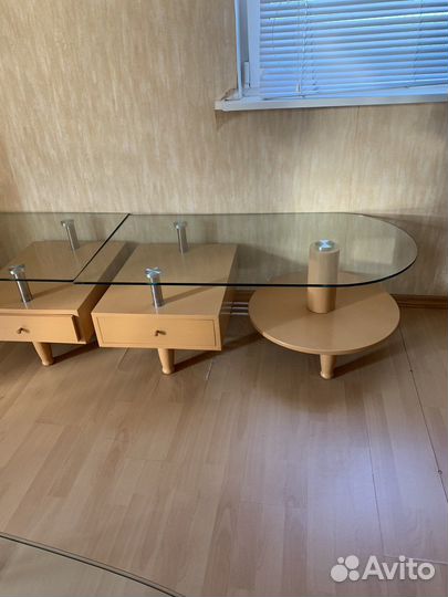 Журнальный стол (стекло)
