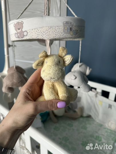 Мобиль и бортики mothercare медведи