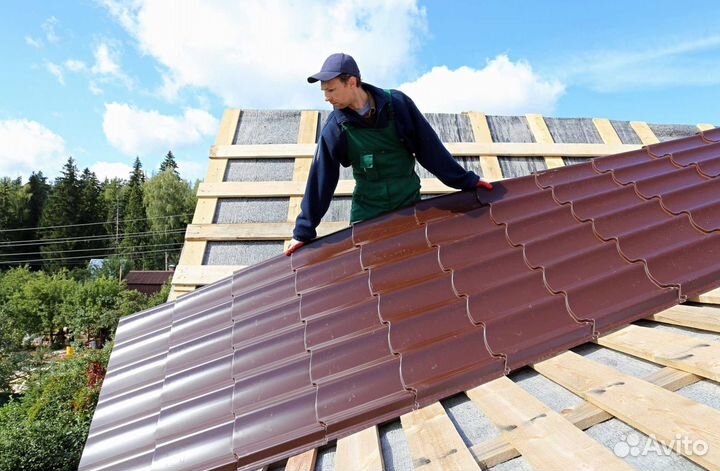 Кровля из металлочерепицы под ключ
